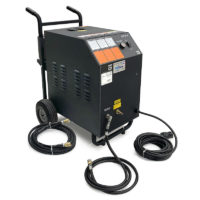 HotBox Jetter Water Heater. Get indoor hot water drain cleaning by connecting to our M30 or a stand alone reel.